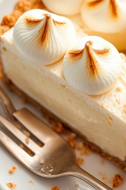 Decadent coconut custard pie with toasted meringue topping.