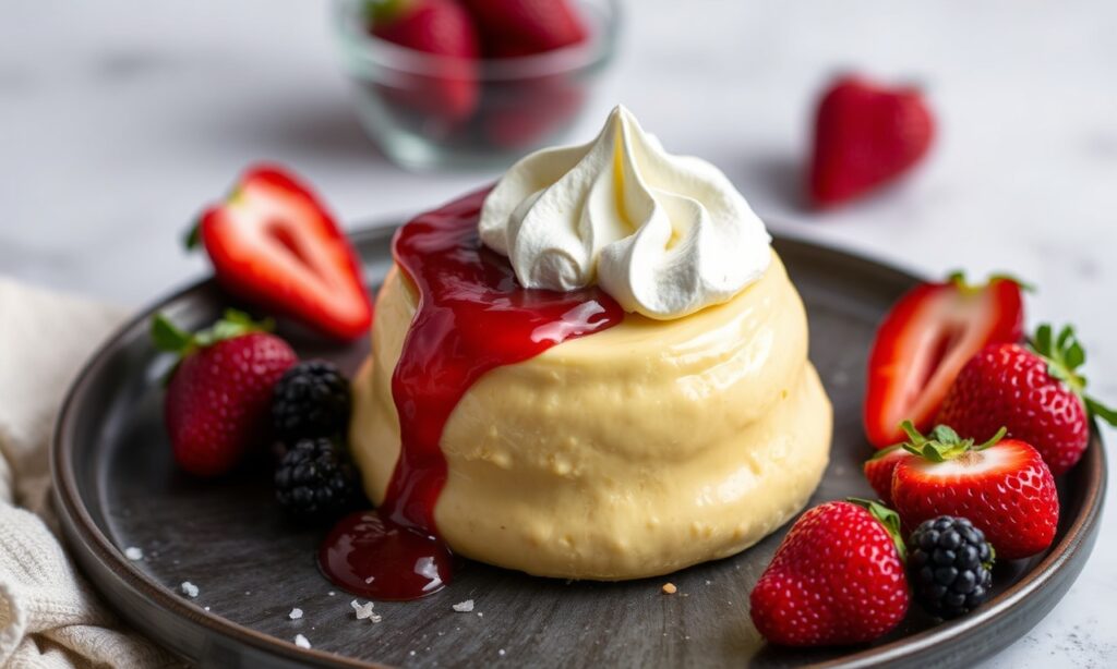 Mastering Queen of Puddings recipe: crowned with fluffy meringue.