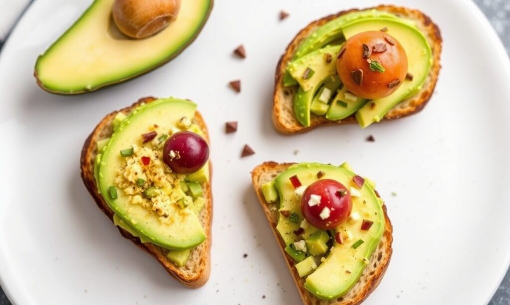 Quick & easy 10-minute avocado toasts for a fresh, delicious meal.