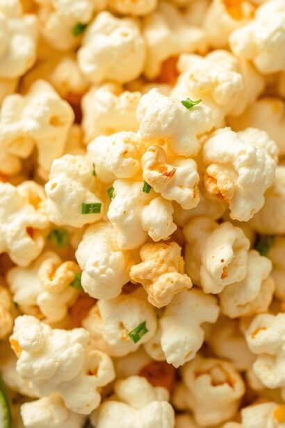 Zesty chili lime popcorn with cotija cheese flair.