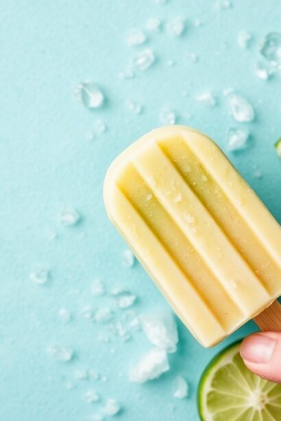 Refreshing avocado lime popsicles: creamy, cool, delightful summer treat.