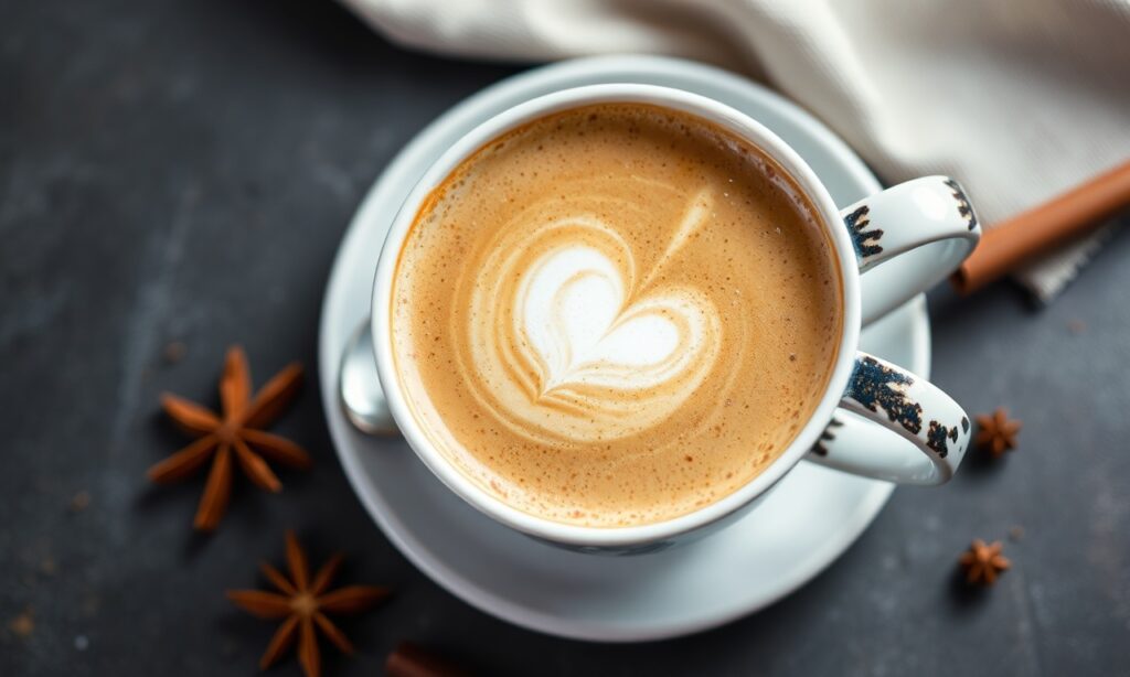 Crafting perfect spiced chai latte from scratch at home.
