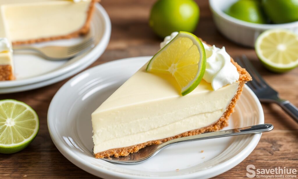 Zesty no-bake key lime pie with crunchy graham crust.