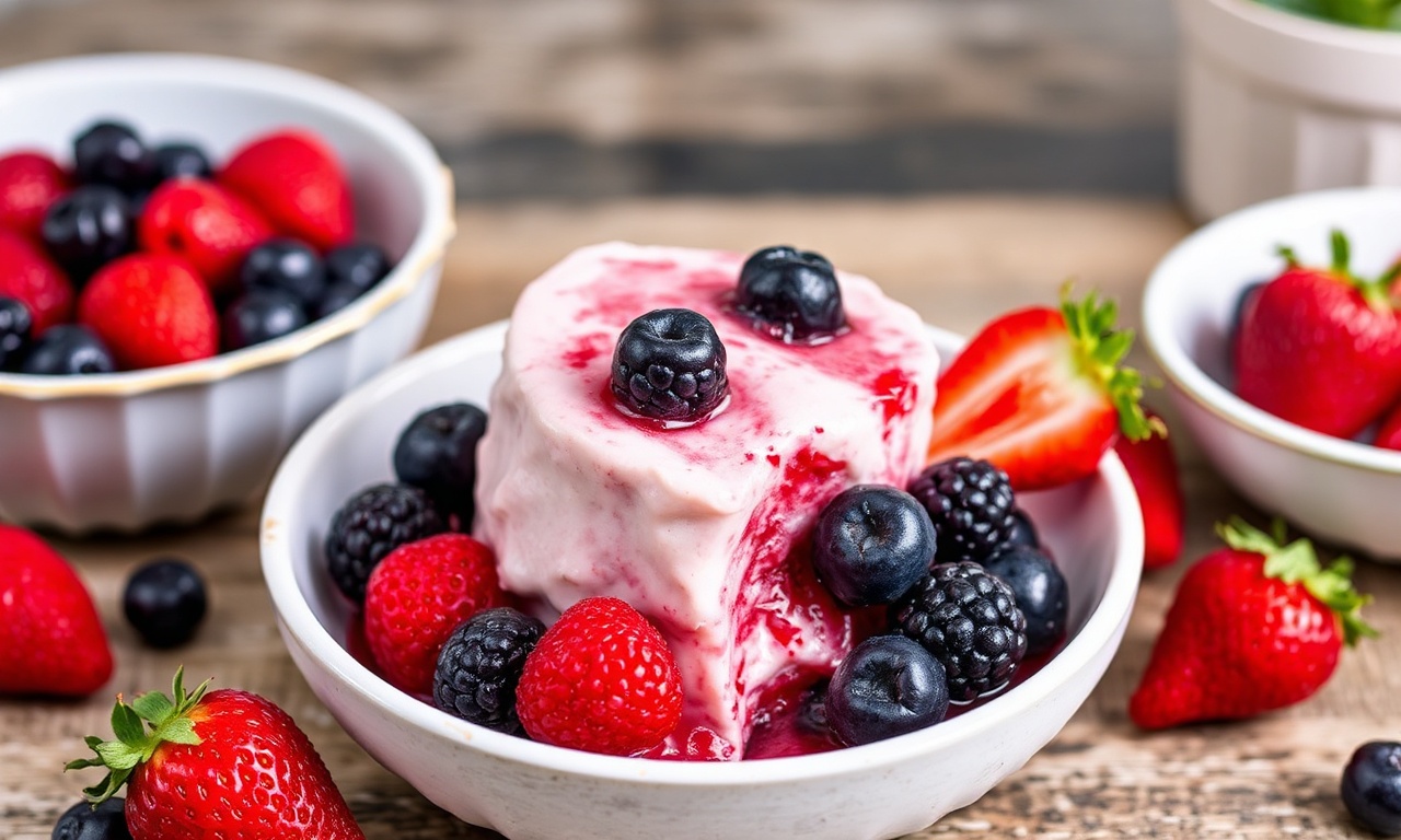 Sweet and tangy summer berry pudding recipe.