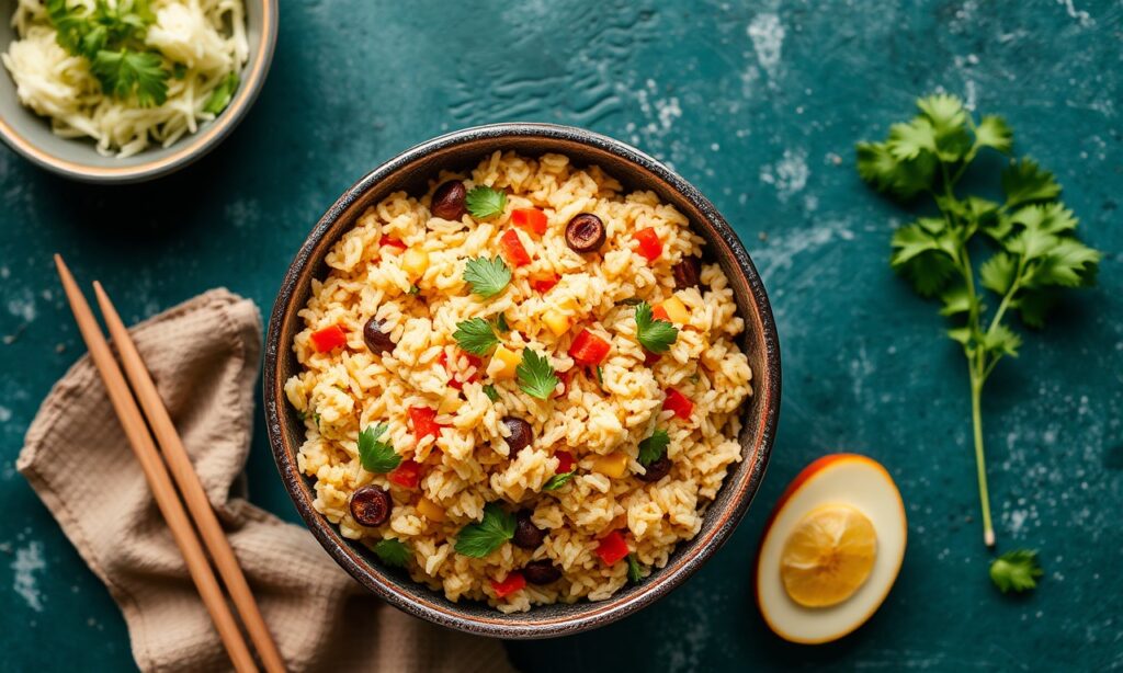 Whip up delicious, easy veggie fried rice in minutes.