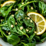 Zesty garlic lemon spinach sautéed to perfection.
