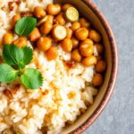 Creamy coconut rice and peas, a Caribbean delight.