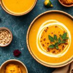 Golden turmeric lentil soup: vibrant, healthy, and delicious.