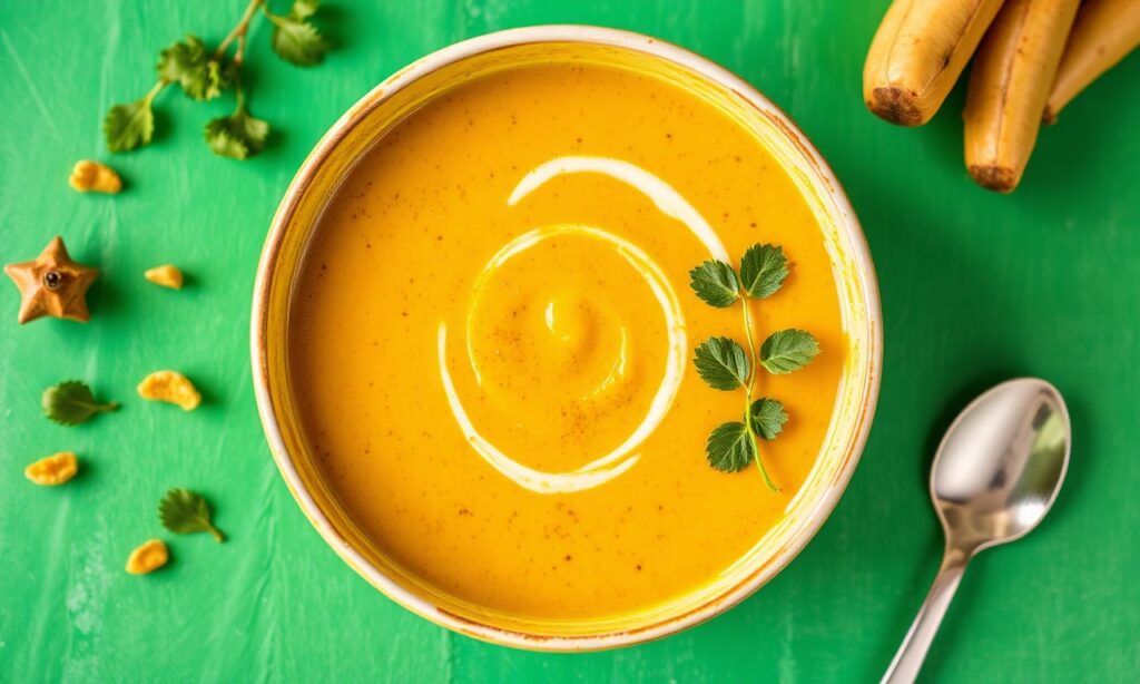 Golden Turmeric lentil soup: vibrant, healthy, and flavorful wellness boost.
