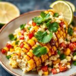 Easy Mexican street corn salad recipe, bright and bold flavors.
