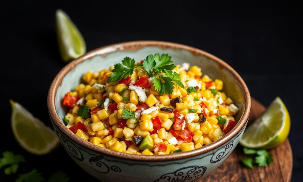 Easy Mexican street corn salad, bright, bold, and crave-worthy side dish.