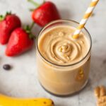 Peanut butter banana protein boost for energy.