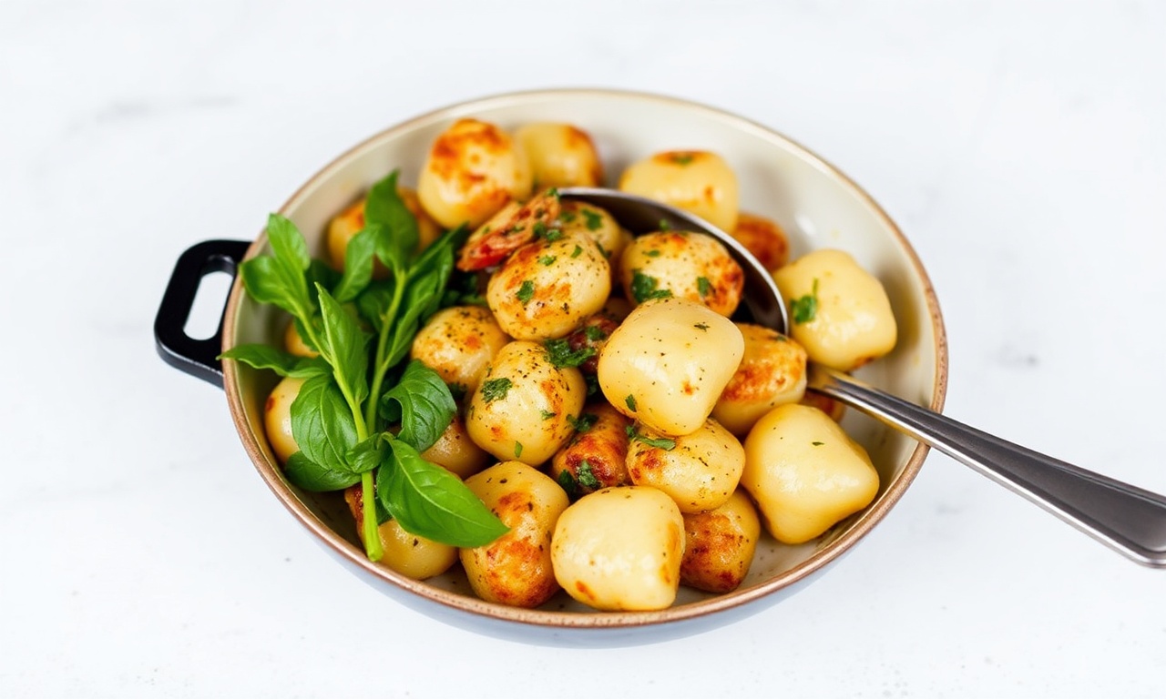 Pan-fried gnocchi delight: quick, flavorful 15-minute recipe.
