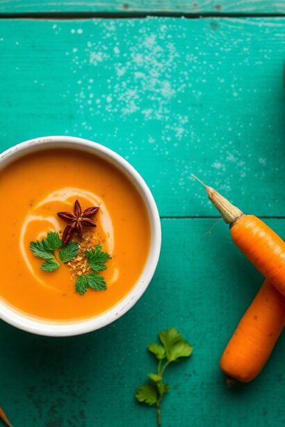 Unlocking spicy Thai coconut carrot soup: bold, bright flavors.