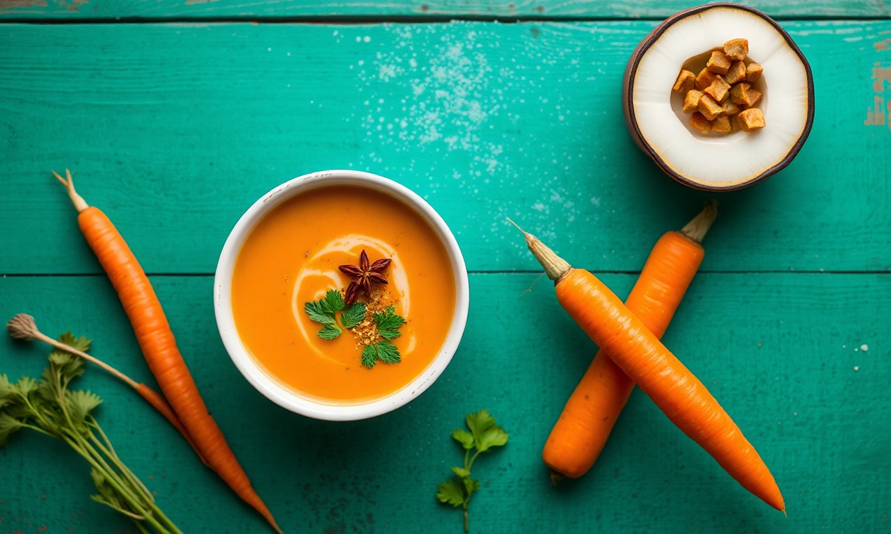 Unlocking spicy Thai coconut carrot soup: bold, bright flavors.