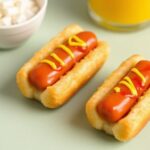 Perfect recipe for mini corn dogs: tiny, delicious treat.