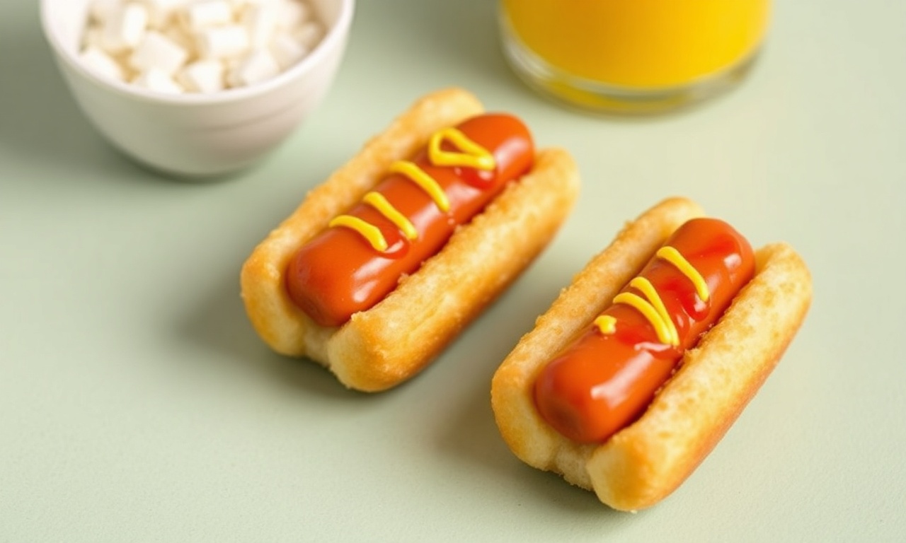 Perfect recipe for mini corn dogs: tiny, delicious treat.