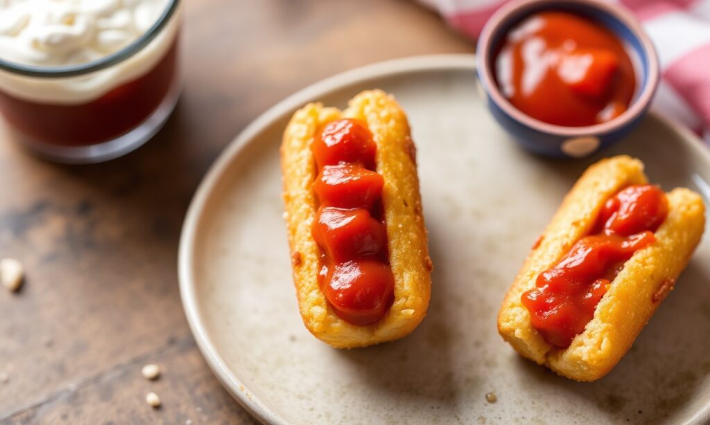 Perfect Recipe: Mini corn dogs, tiny comfort food treats.