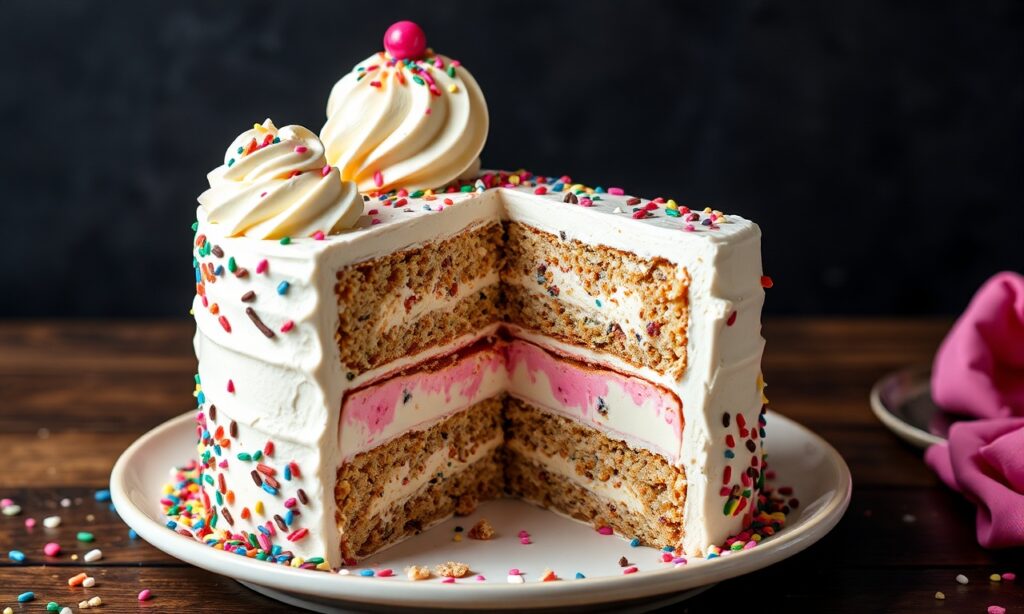 Robbins ice cream cake recipe: creamy, dreamy layers of magic.