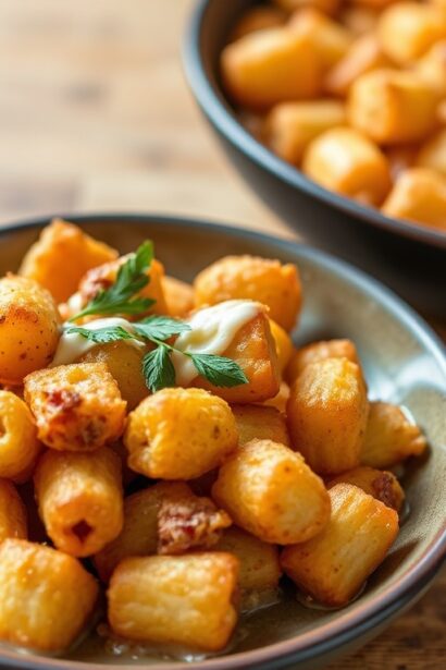 Delicious tater tot casserole: Midwest comfort food classic.