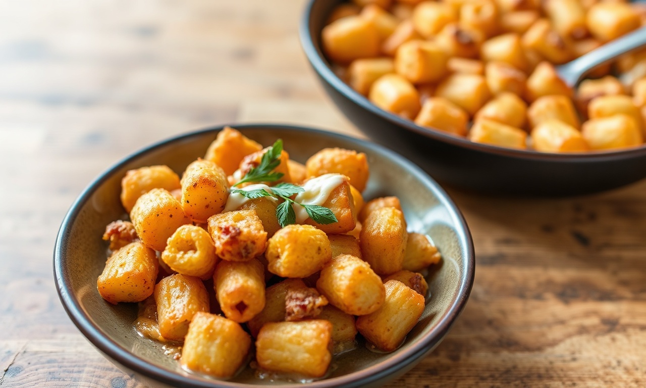 Delicious tater tot casserole: Midwest comfort food classic.