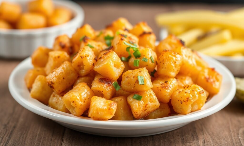 Delicious Tater tot casserole: Midwest comfort food classic.