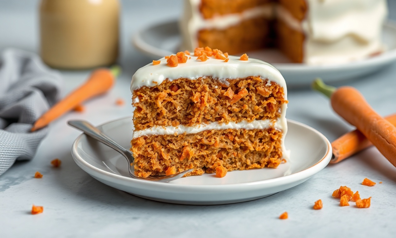 Irresistible carrot cake with luscious cream cheese frosting.