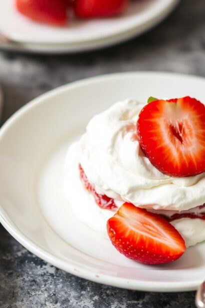 Classic Eton Mess delight: strawberry meringue dessert.