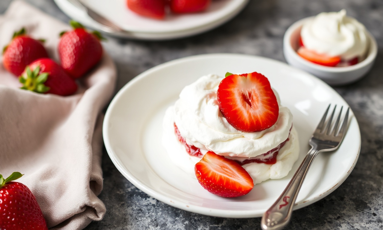 Classic Eton Mess delight: strawberry meringue dessert.